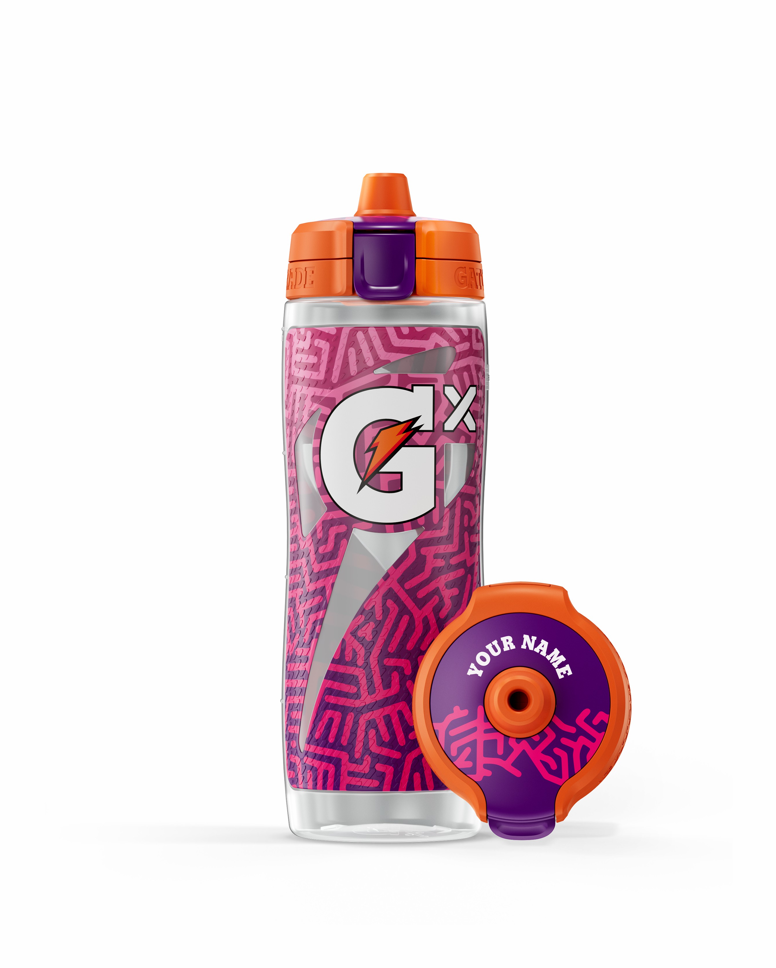Gatorade Gx Exclusive Water Bottle (30 oz) Bundle Bottles Fractal Magenta | 8916EMUJQ