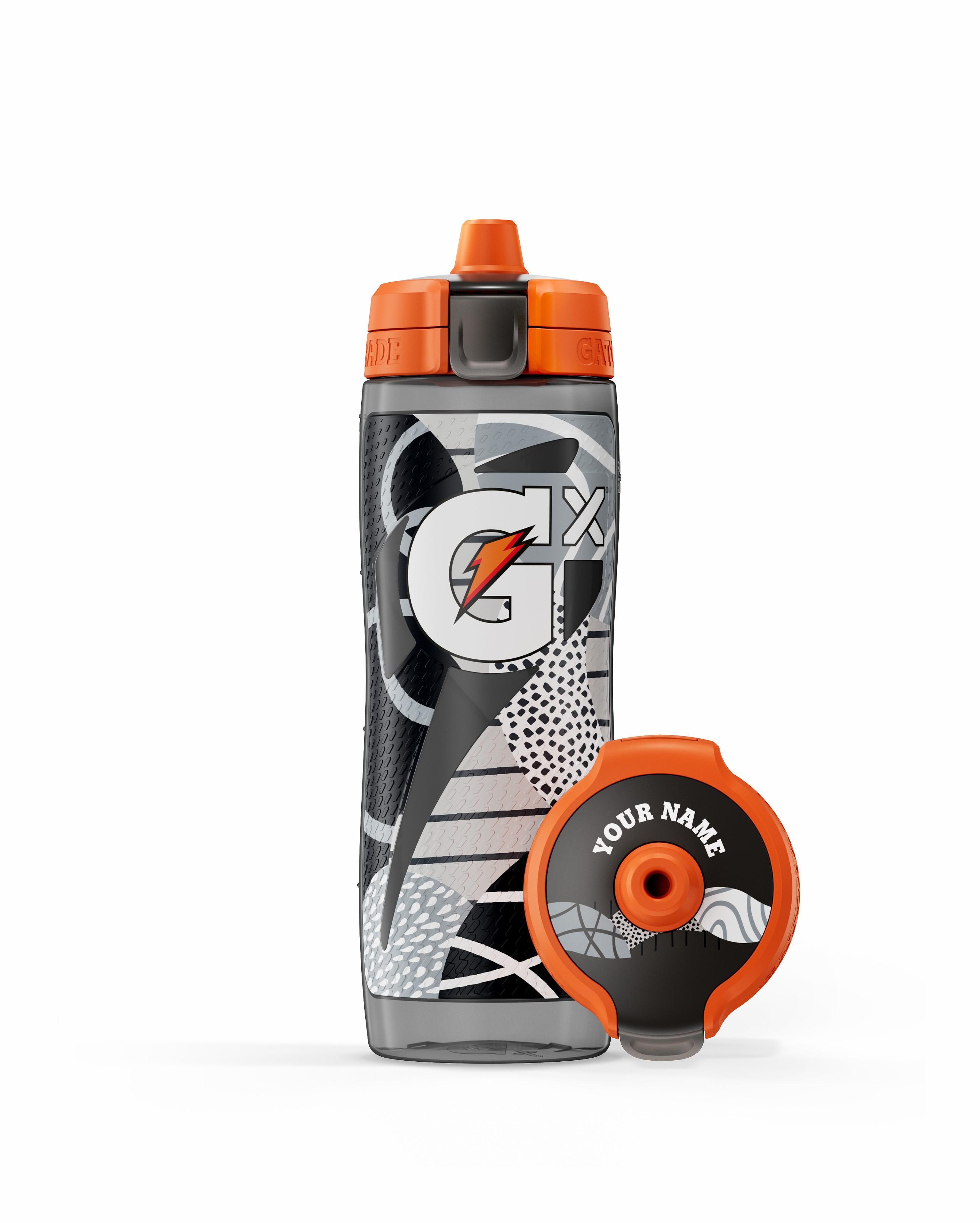 Gatorade Gx Montage Water Bottle (30 oz) Bundle Bottles Black / White | 8450ITWMQ