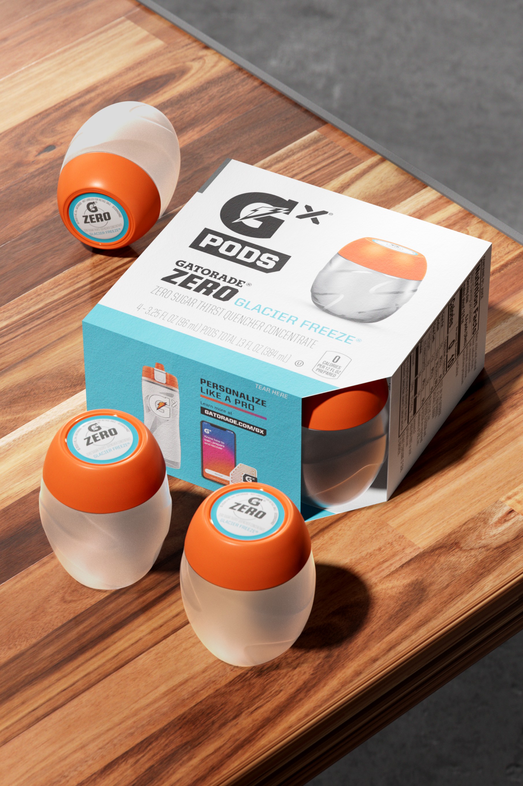 Gatorade Gx Pod (48 pods) Pods Zero Glacier Freeze | 5139BRSKZ