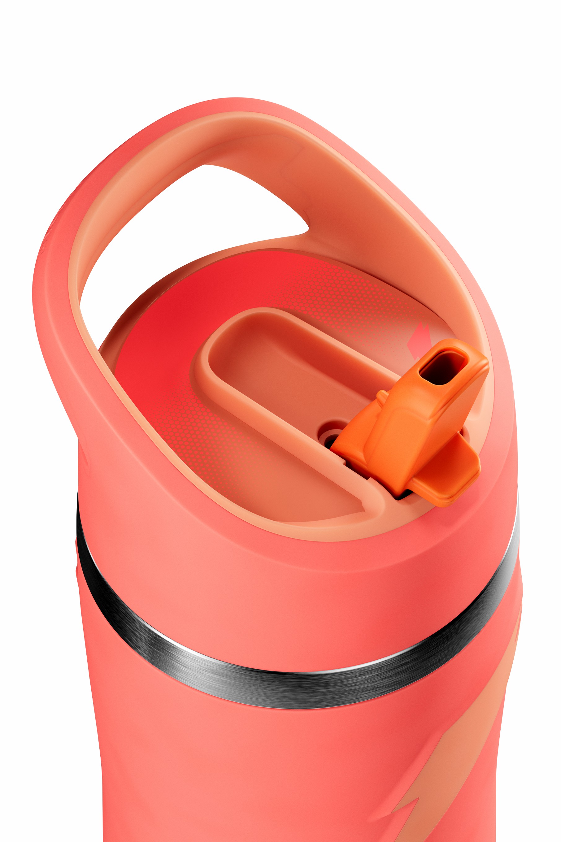 Gatorade Overtime Stainless Steel Water Bottle (Straw Cap) Bundle 22oz Bottles Coral | 4083LAQMI