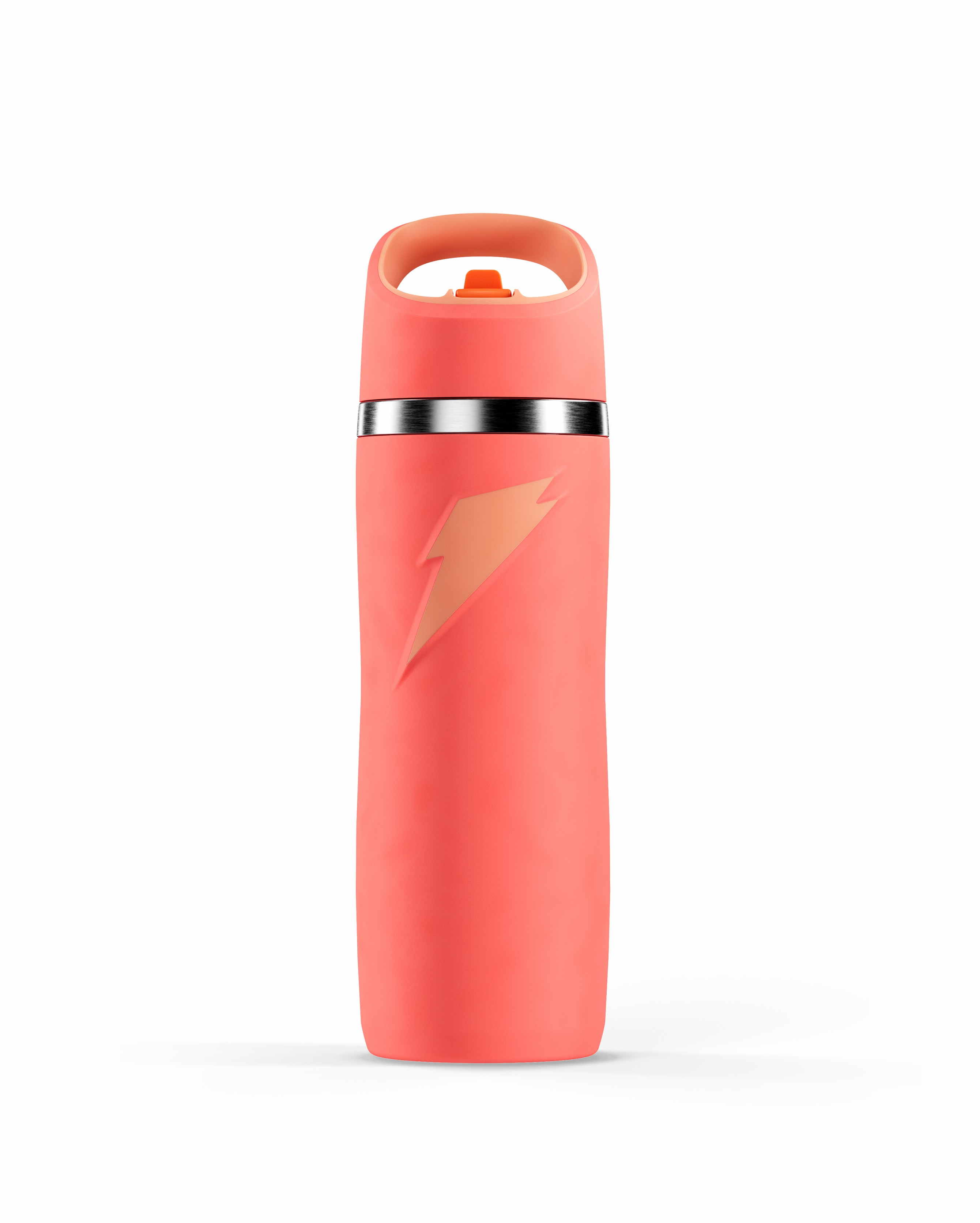 Gatorade Overtime Stainless Steel Water Bottle (Straw Cap) Bundle 22oz Bottles Coral | 4083LAQMI