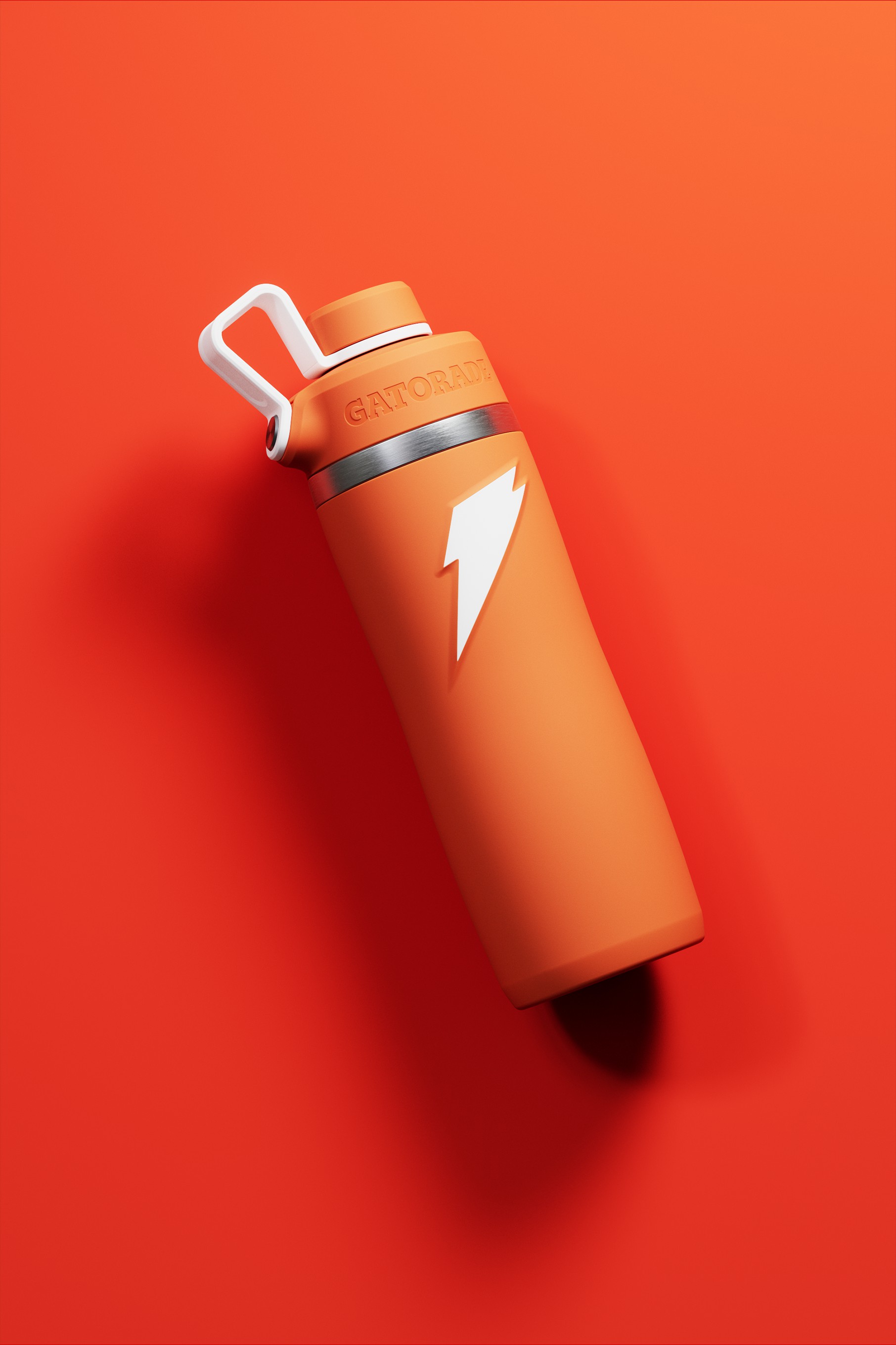 Gatorade Overtime Stainless Steel Water Bottle (Screw Cap) Bundle 22oz Bottles Orange | 7138JQNWD
