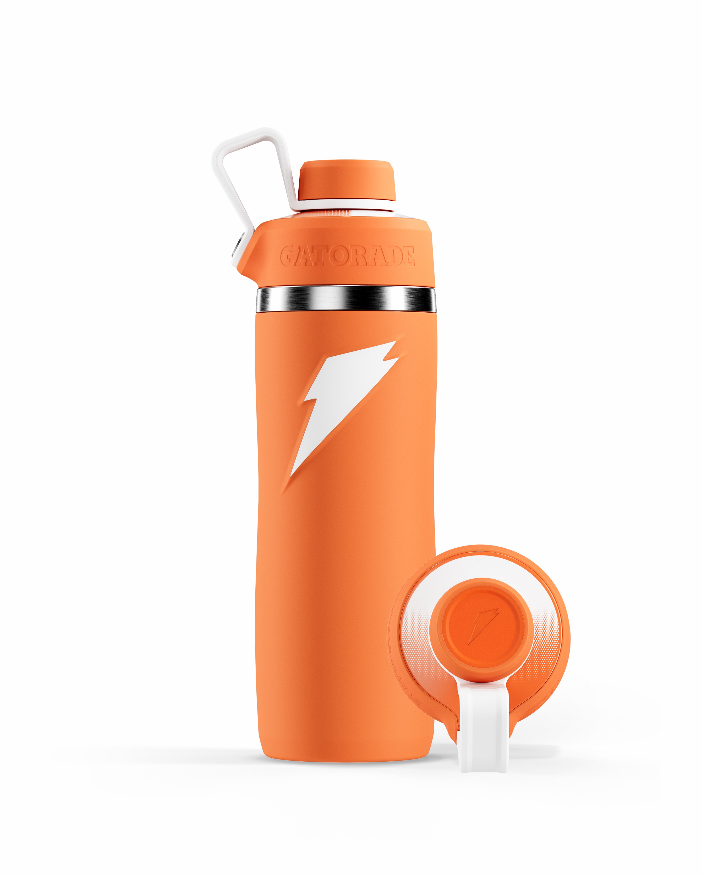 Gatorade Overtime Stainless Steel Water Bottle (Screw Cap) Bundle 22oz Bottles Orange | 7138JQNWD