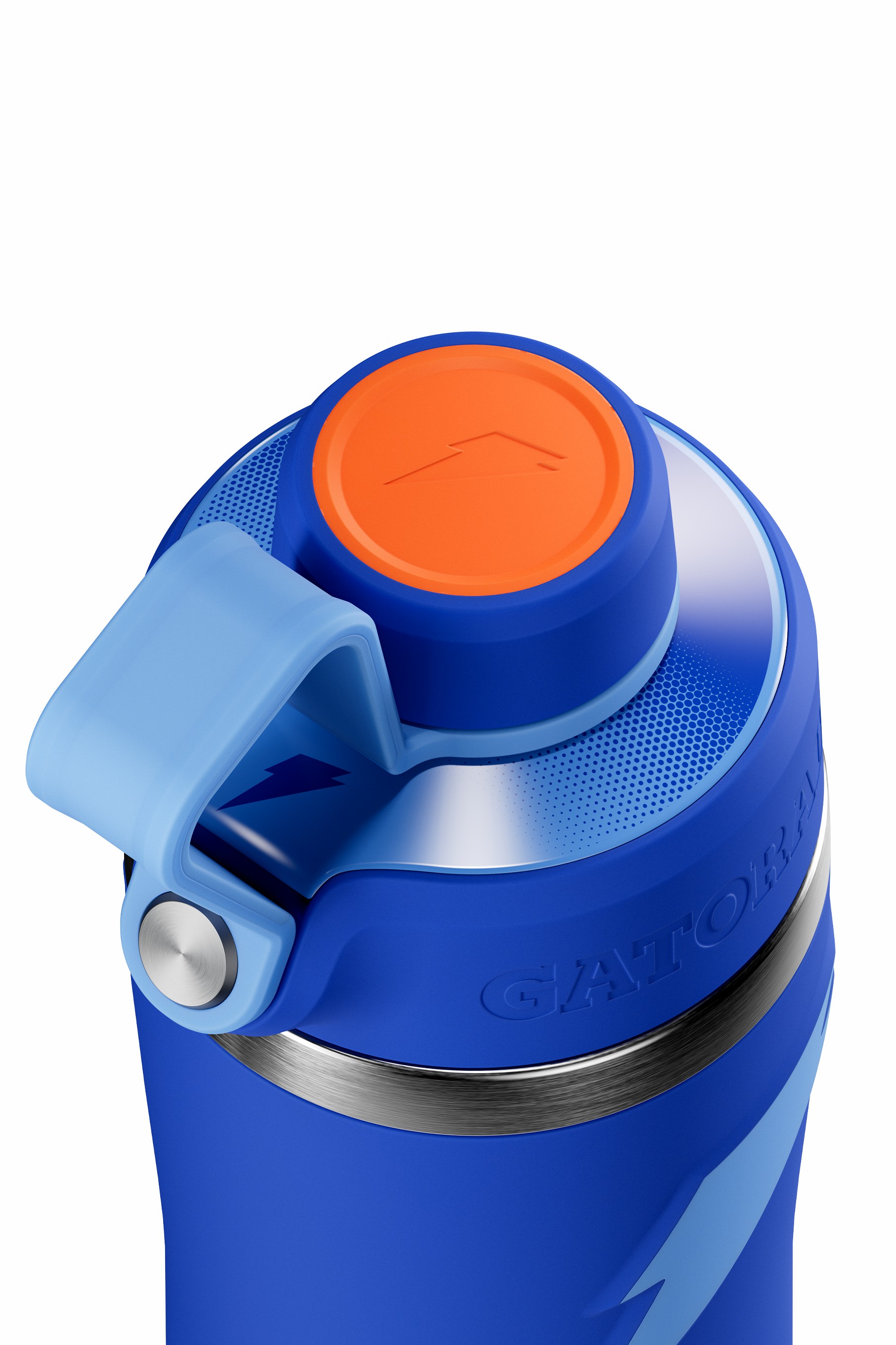 Gatorade Overtime Stainless Steel Water Bottle (Straw Cap) Bundle 22oz Bottles Blue | 6045XSYRA