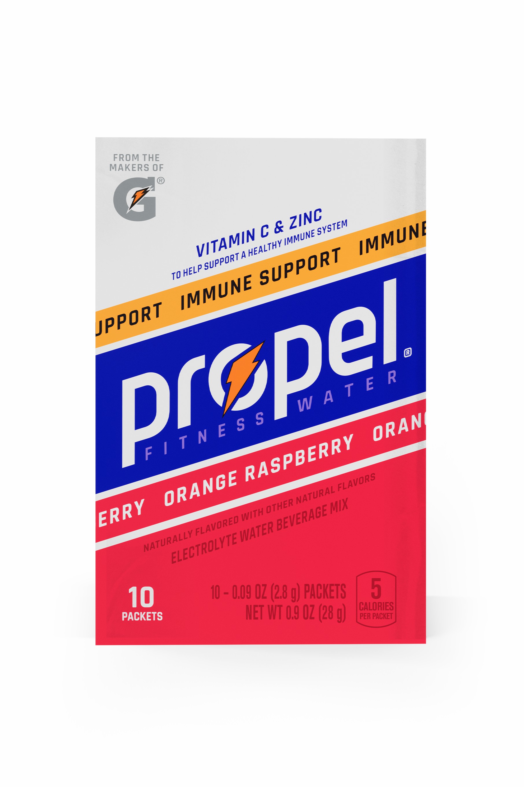 Gatorade Propel Immune Support Powder (30 sticks) Powders Orange Raspberry | 3725YQONV