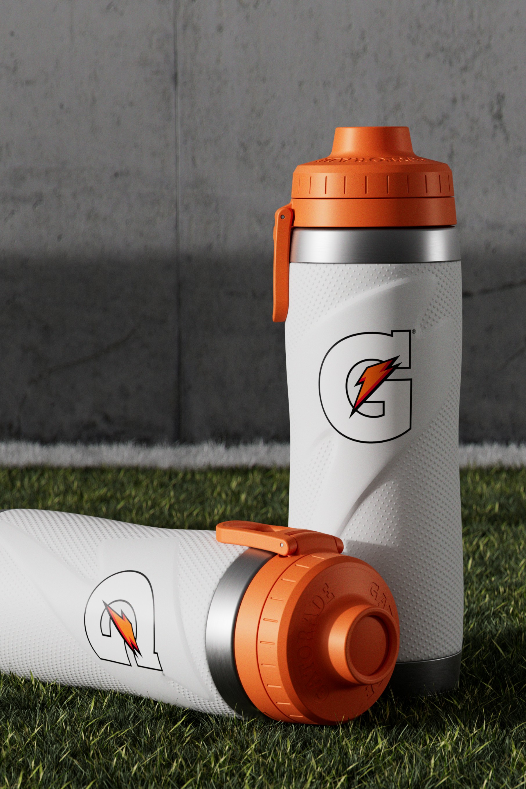 Gatorade Stainless Steel Water Bottle (26oz) Bundle Bottles White | 0174GSVWB